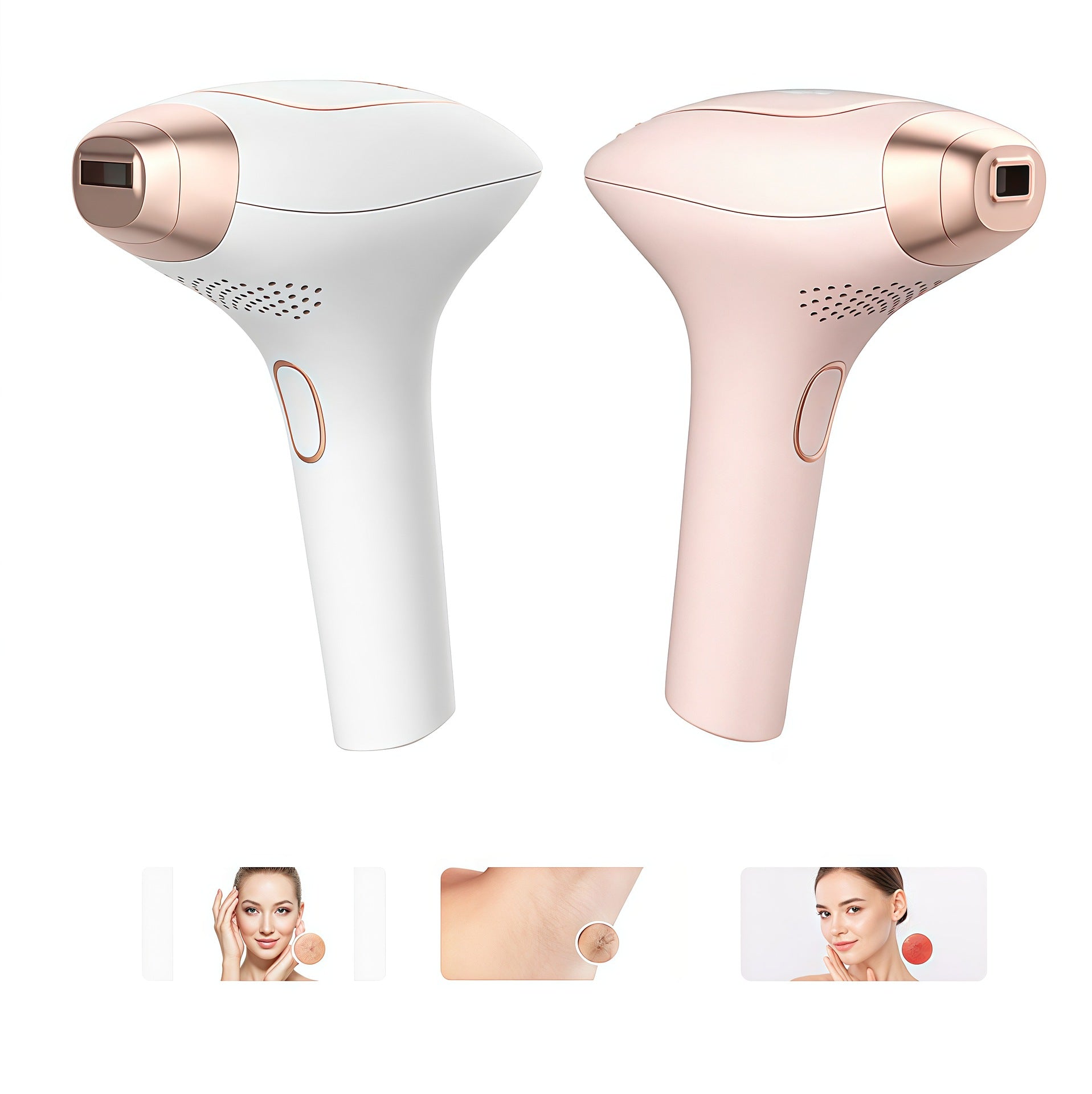 IPL Hair Removal Device with Replaceable Head for Smooth, Painless Results
